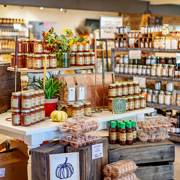 Shop our online store for farm favorites included jar goods, dry goods, and sauces.